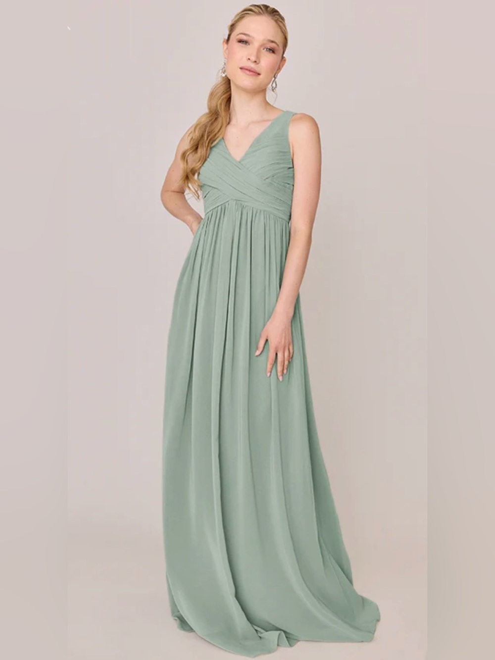 Revelry Zoe Chiffon Dress in Sage (908) - Size 18